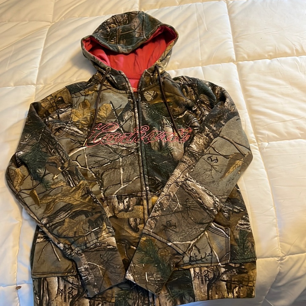 Womens carhartt zip with pink